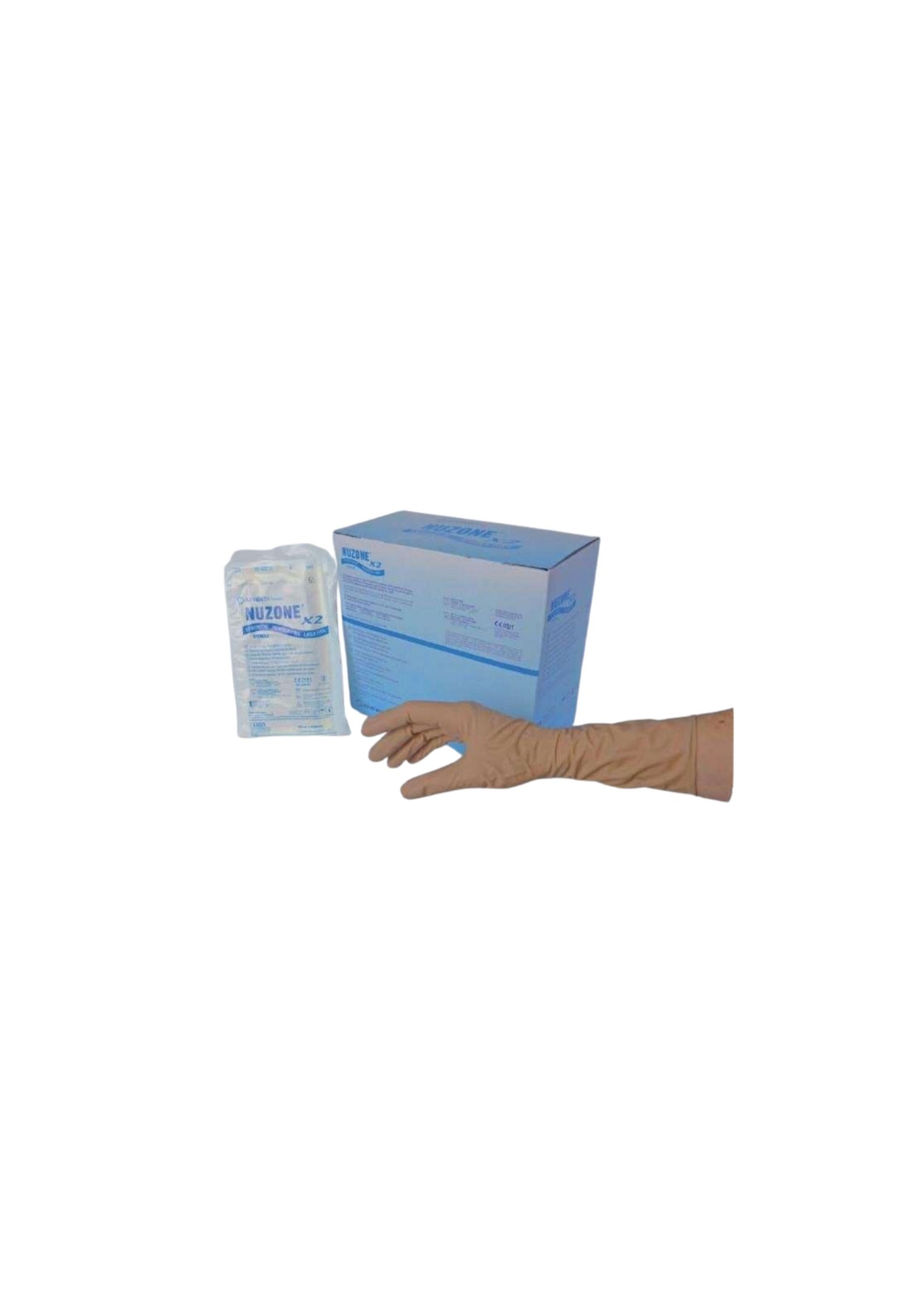 Guante de Neopreno Estéril Libre de Látex marca NUZONE®